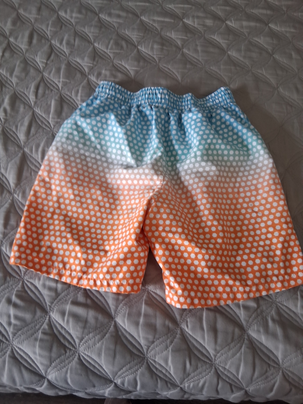Cat & Jack Boys Swim Trunks Lot - Navy, Coral & Orange-Blue Gradient - Picture 7 of 10